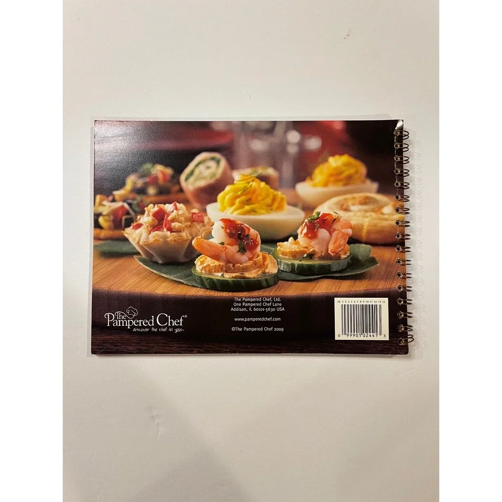 The Pampered Chef Easy & Impressive Appetizers Cookbook Spiral Bound 2009 102441